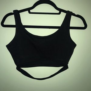 Black crop top